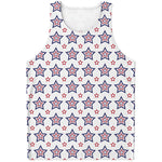 4th of July USA Star Pattern Print Men's Tank Top