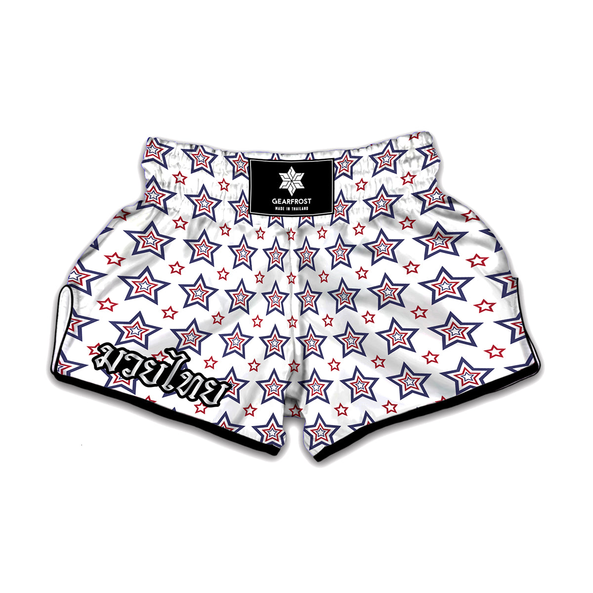 4th of July USA Star Pattern Print Muay Thai Boxing Shorts