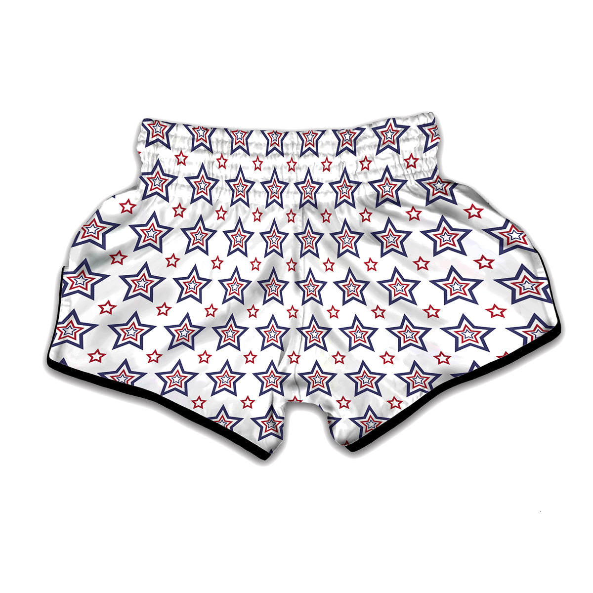 4th of July USA Star Pattern Print Muay Thai Boxing Shorts