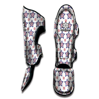 4th of July USA Star Pattern Print Muay Thai Shin Guard