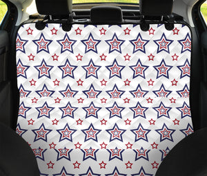 4th of July USA Star Pattern Print Pet Car Back Seat Cover