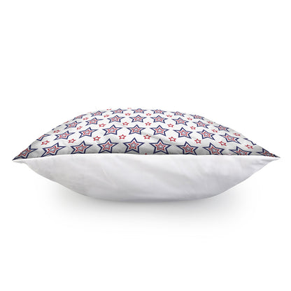 4th of July USA Star Pattern Print Pillow Cover