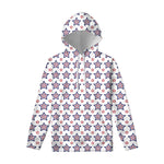 4th of July USA Star Pattern Print Pullover Hoodie