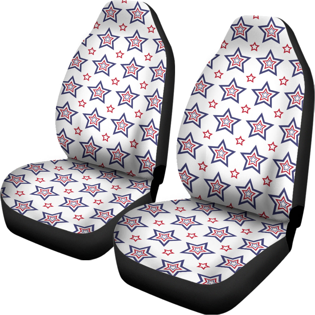 4th of July USA Star Pattern Print Universal Fit Car Seat Covers