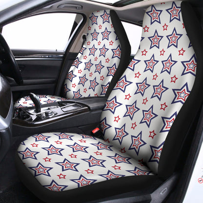 4th of July USA Star Pattern Print Universal Fit Car Seat Covers