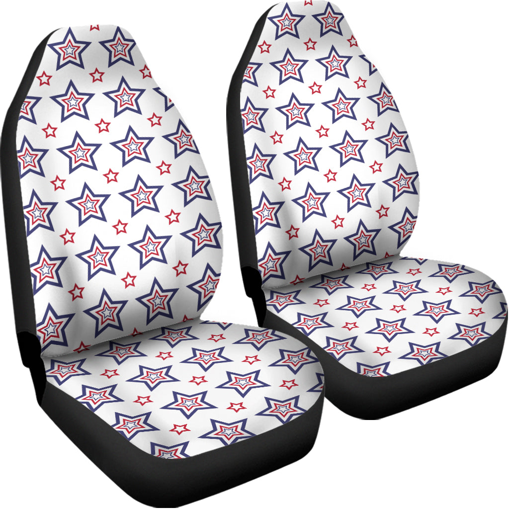 4th of July USA Star Pattern Print Universal Fit Car Seat Covers