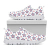 4th of July USA Star Pattern Print White Sneakers