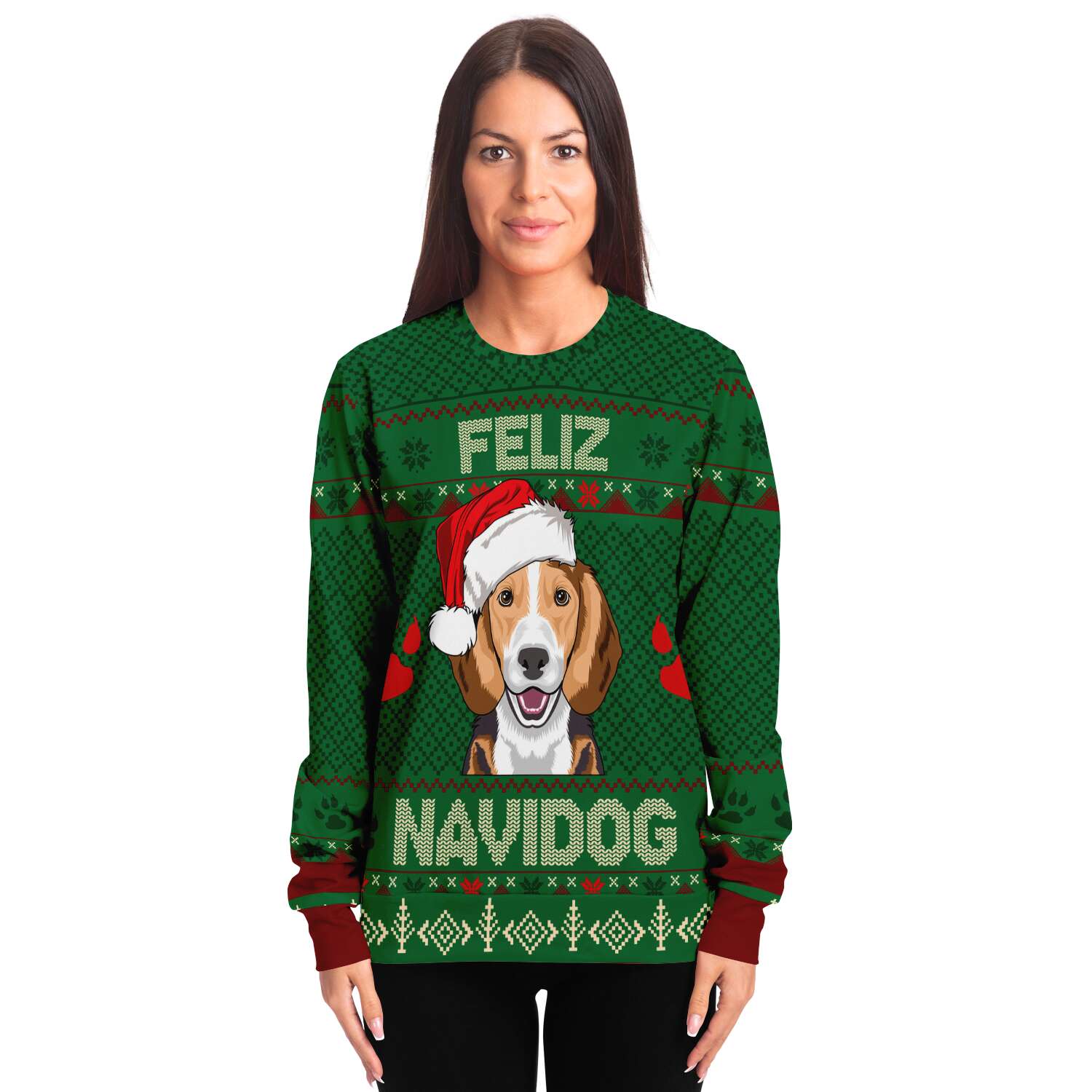 Beagle Feliz Navidog Ugly Christmas Sweater