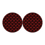 666 Satan Pattern Print Car Coasters