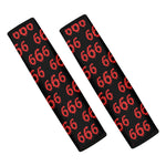 666 Satan Pattern Print Car Seat Belt Covers