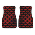 666 Satan Pattern Print Front Car Floor Mats