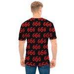 666 Satan Pattern Print Men's T-Shirt