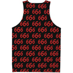666 Satan Pattern Print Men's Tank Top