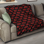 666 Satan Pattern Print Quilt