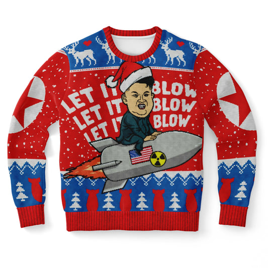 Let It Blow Ugly Christmas Sweater