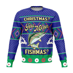 Christmas You Mean Fishmas Ugly Christmas Sweater