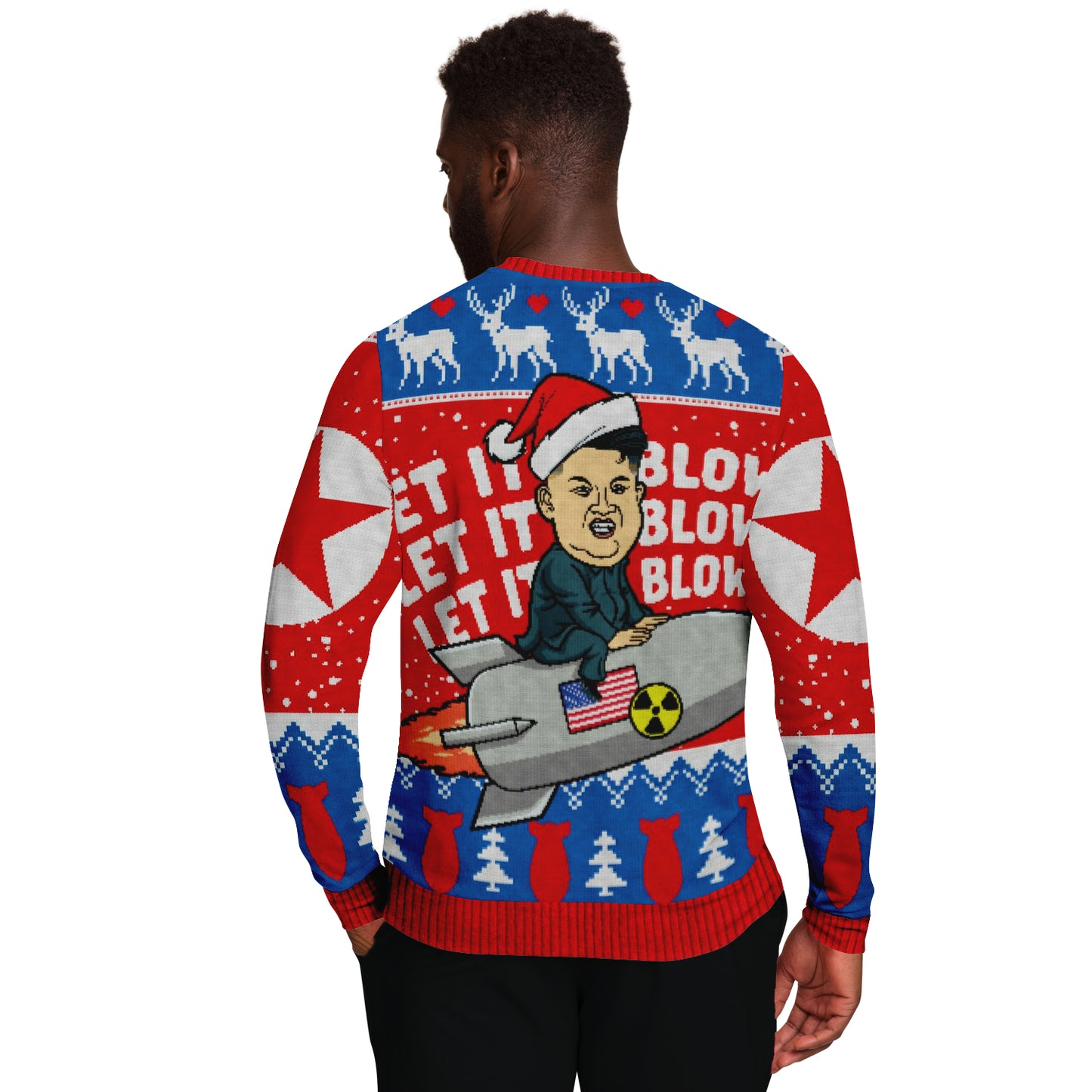 Let It Blow Ugly Christmas Sweater