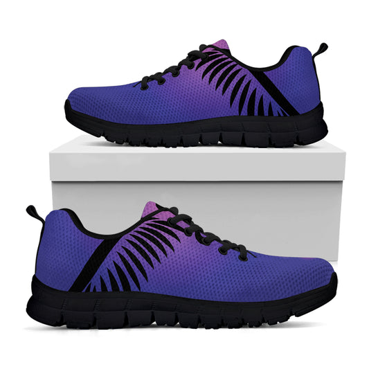 7 Chakras Caduceus Print Black Sneakers