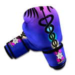 7 Chakras Caduceus Print Boxing Gloves