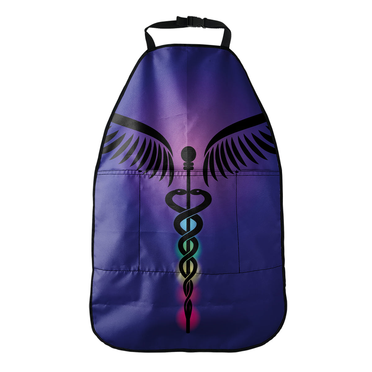 7 Chakras Caduceus Print Car Seat Organizers