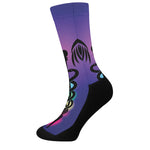 7 Chakras Caduceus Print Crew Socks