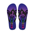 7 Chakras Caduceus Print Flip Flops