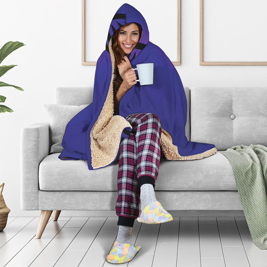 7 Chakras Caduceus Print Hooded Blanket