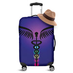7 Chakras Caduceus Print Luggage Cover