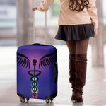 7 Chakras Caduceus Print Luggage Cover