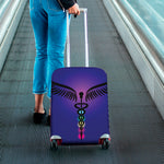 7 Chakras Caduceus Print Luggage Cover