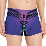 7 Chakras Caduceus Print Men's Boxer Briefs