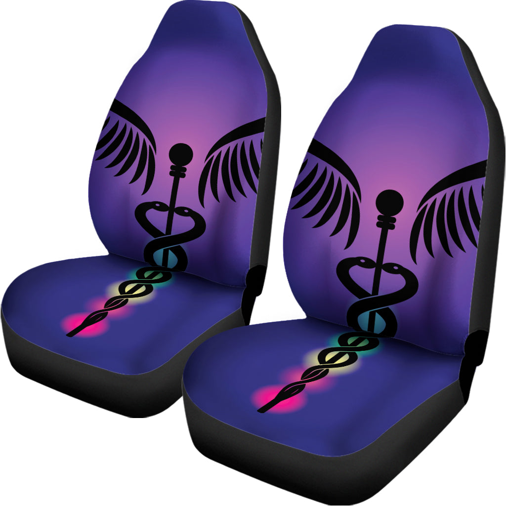 7 Chakras Caduceus Print Universal Fit Car Seat Covers