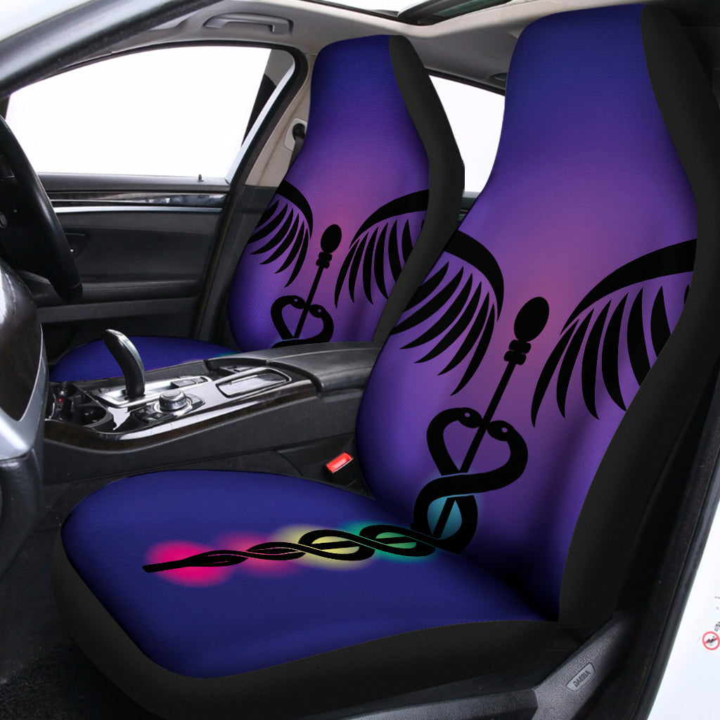 7 Chakras Caduceus Print Universal Fit Car Seat Covers