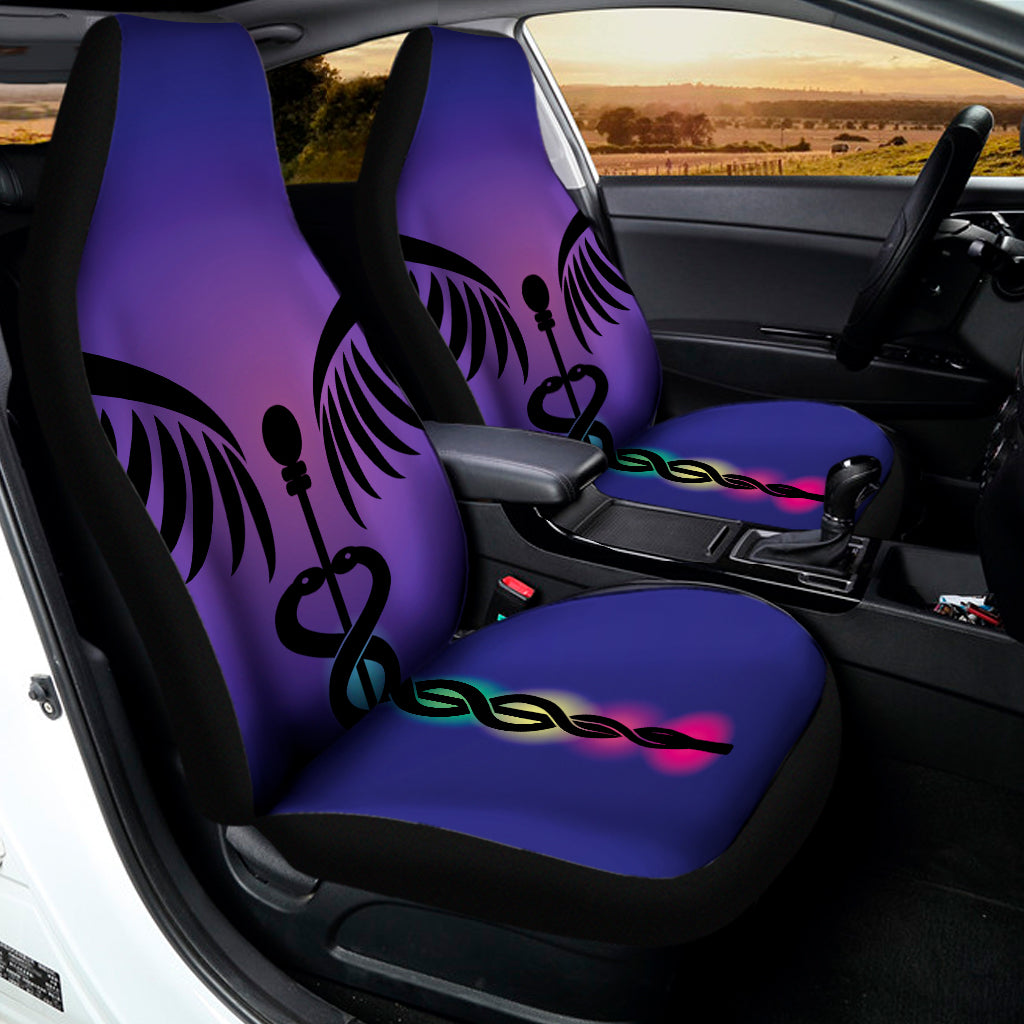 7 Chakras Caduceus Print Universal Fit Car Seat Covers