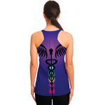 7 Chakras Caduceus Print Women's Racerback Tank Top
