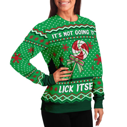 It's Not Going To Lick Itself Ugly Christmas Sweater