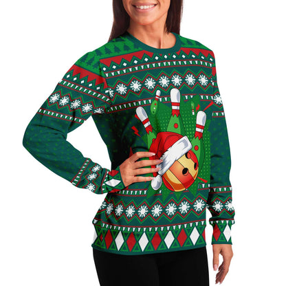 Happy Bowling Ugly Christmas Sweater