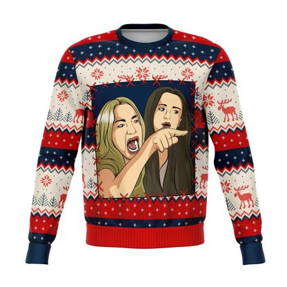Woman Yells At Cat Part 1 Ugly Christmas Sweater