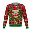 Chihuahua Wreath Christmas Crewneck Sweatshirt