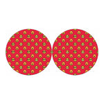 8-Bit Emoji Pattern Print Car Coasters