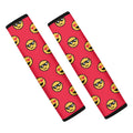 8-Bit Emoji Pattern Print Car Seat Belt Covers
