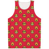 8-Bit Emoji Pattern Print Men's Tank Top