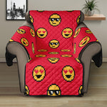 8-Bit Emoji Pattern Print Recliner Protector