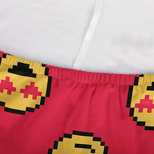 8-Bit Emoji Pattern Print Sofa Cover