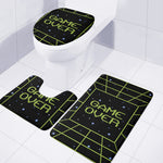 8-Bit Game Over Print 3 Piece Bath Mat Set