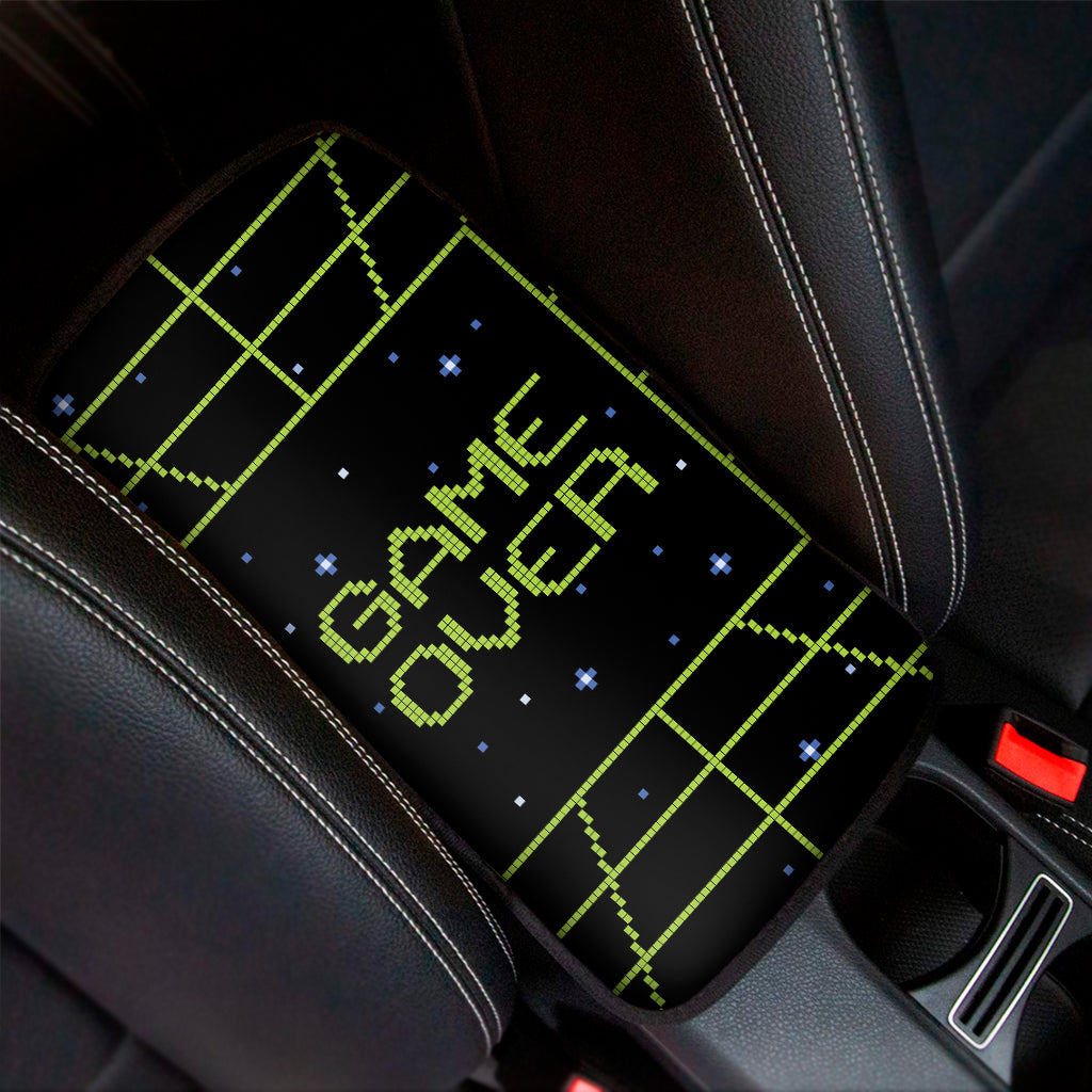 8-Bit Game Over Print Car Center Console Cover