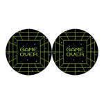 8-Bit Game Over Print Car Coasters