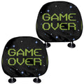 8-Bit Game Over Print Car Headrest Covers