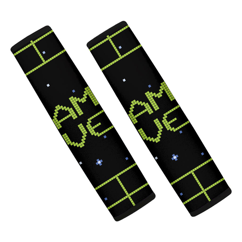 8-Bit Game Over Print Car Seat Belt Covers