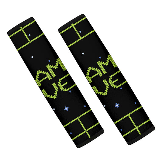 8-Bit Game Over Print Car Seat Belt Covers